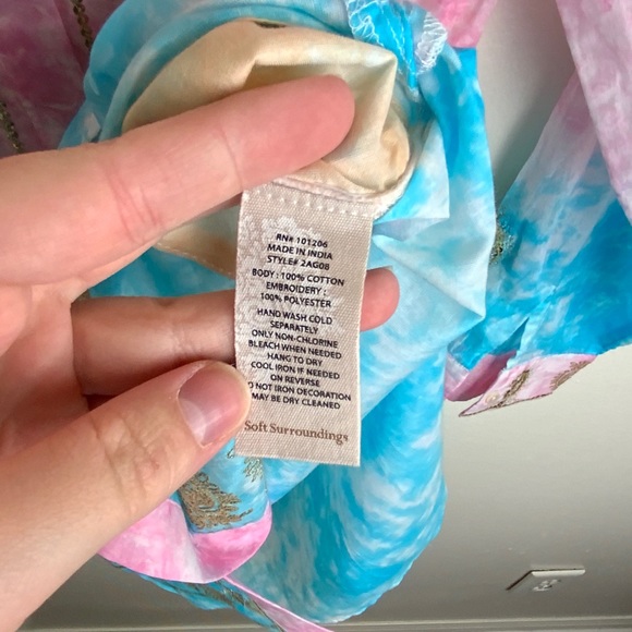 Soft Surroundings Multicolor Embroidered Tunic - Picture 4 of 5